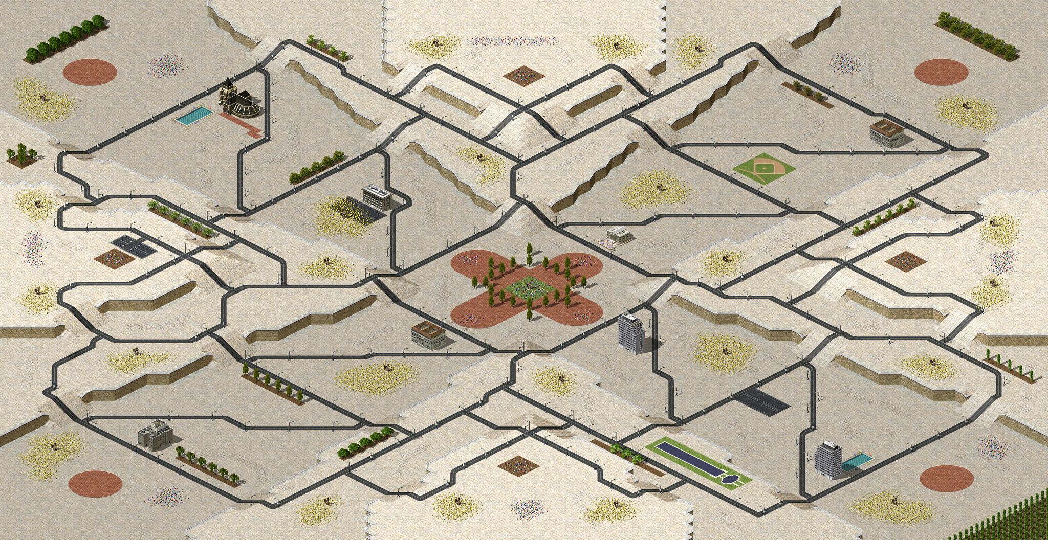 4-Player Urban Skirmish full-resolution render