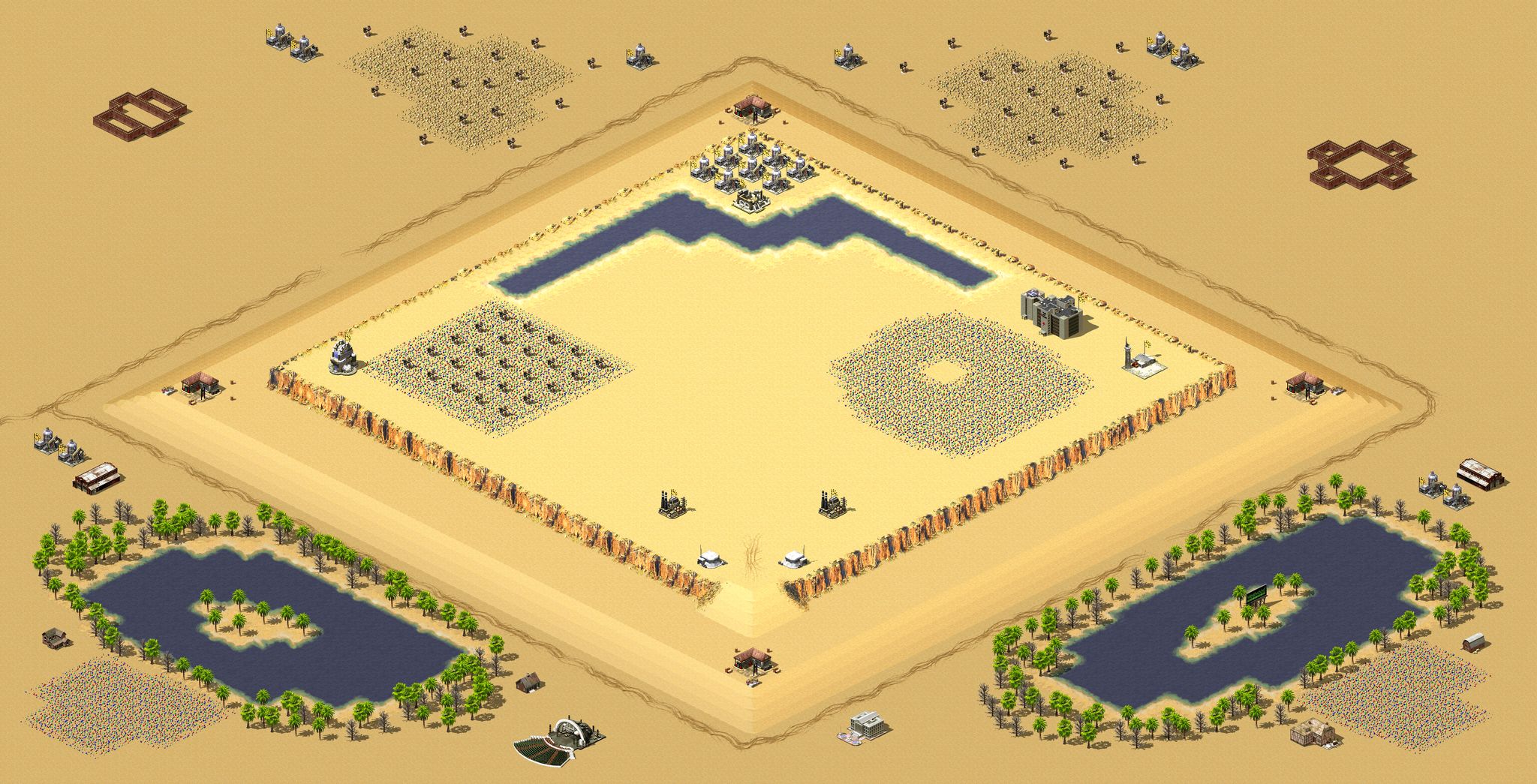 Surrounded full-resolution render