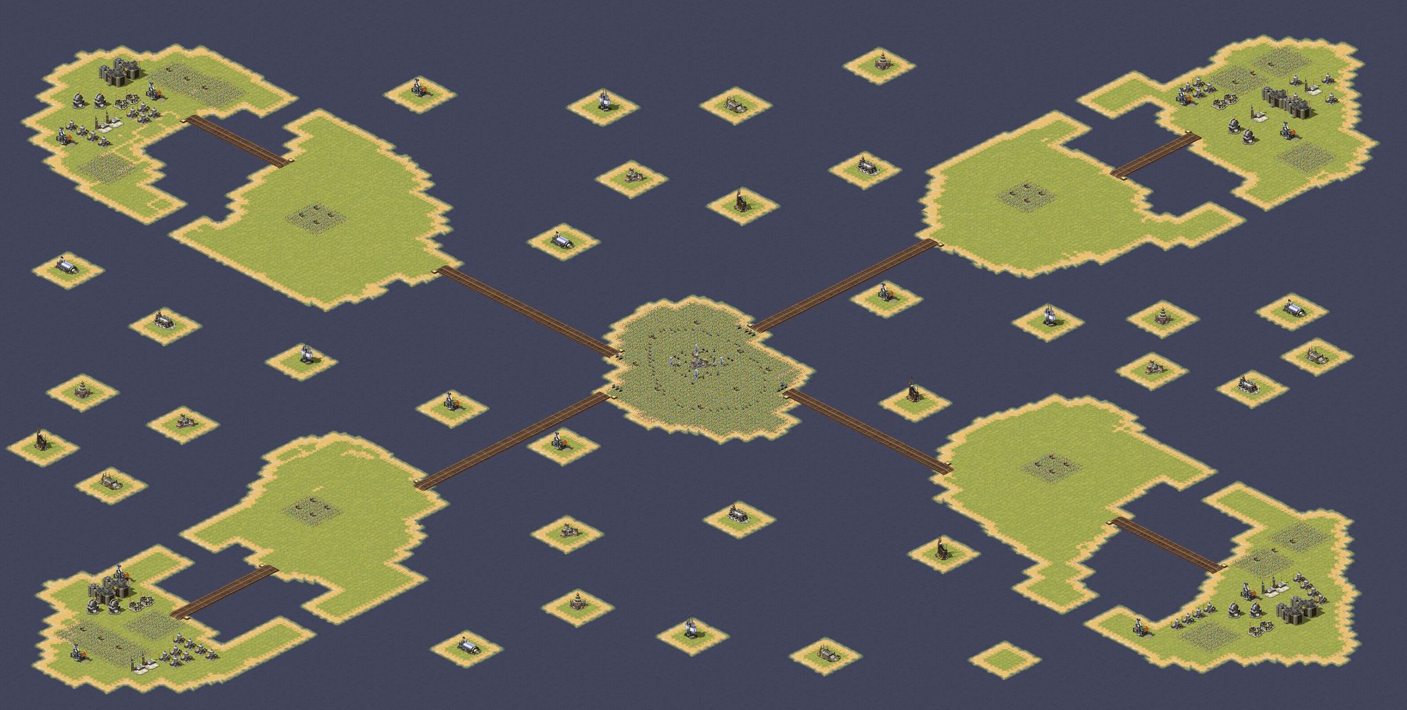 8 players 4 islands full-resolution render