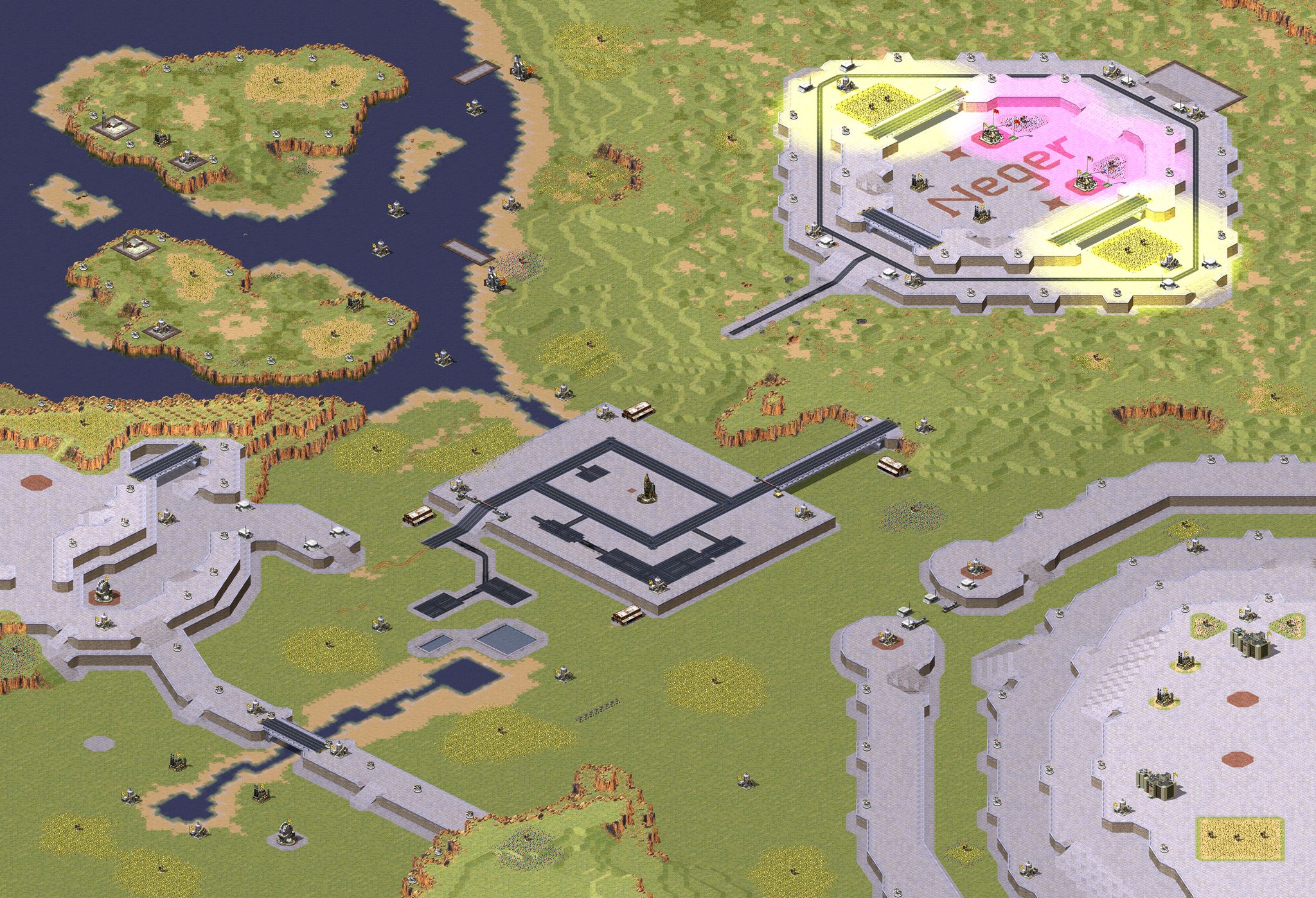 (8) Negers 2v2v2v2 Map (Unfinished) full-resolution render