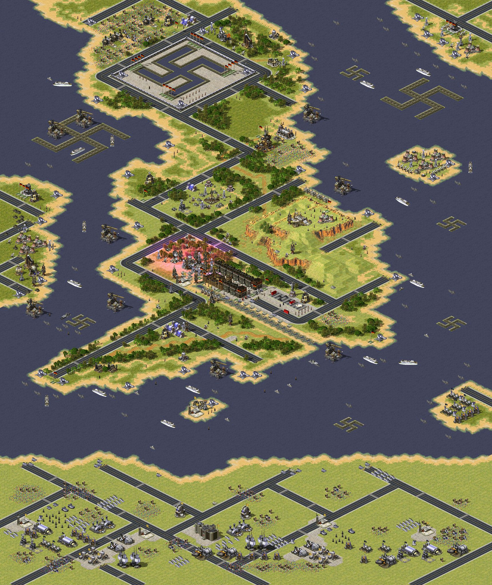 GERMAN OCCUPIED ENGLAND-map4you full-resolution render