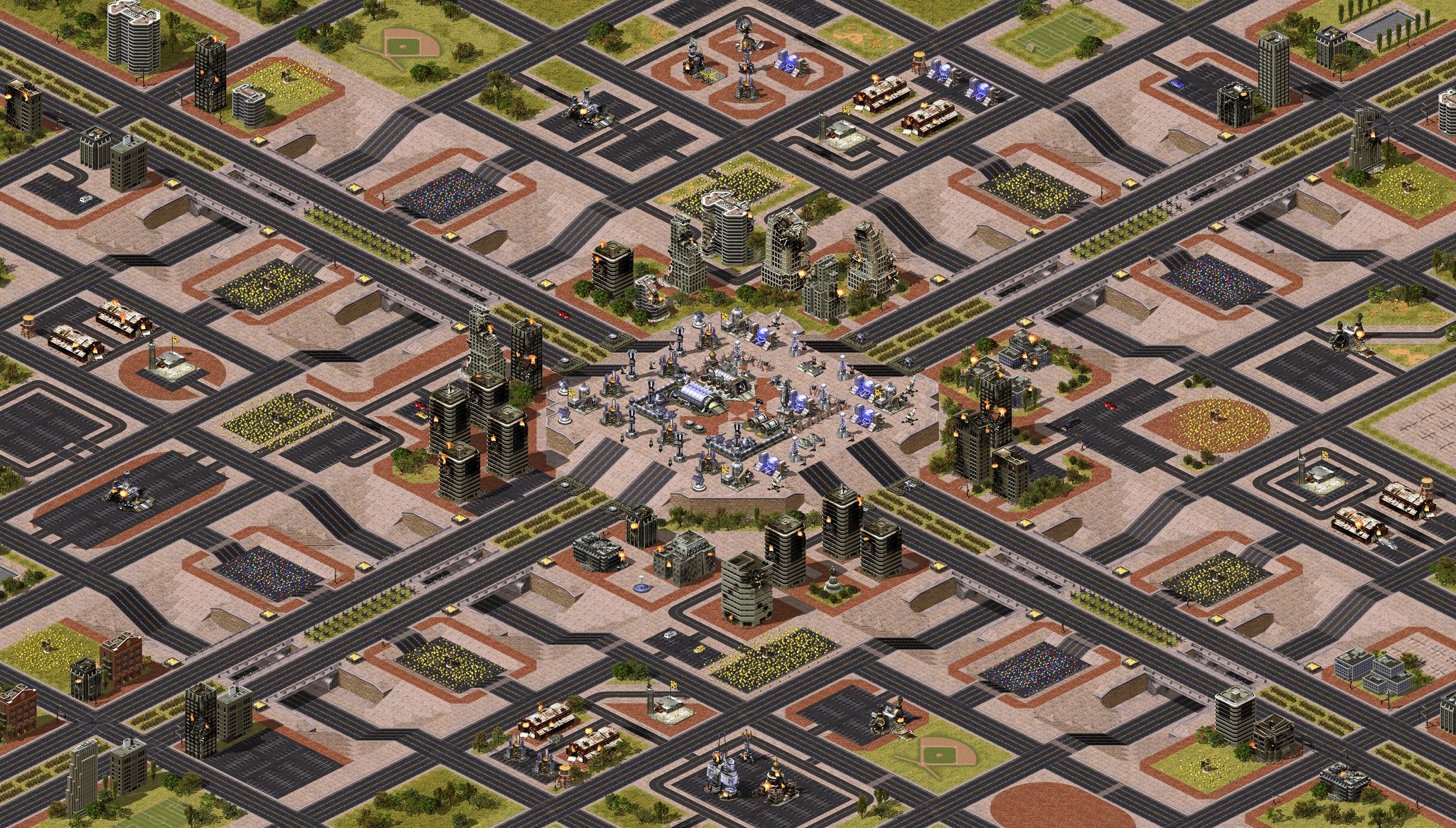 Downtown Survival (2P) - Mixed VS Soviet 1 full-resolution render