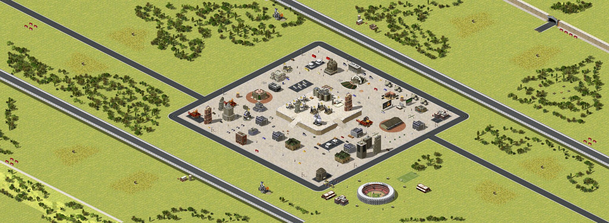 Canterlot Town (2-4) full-resolution render