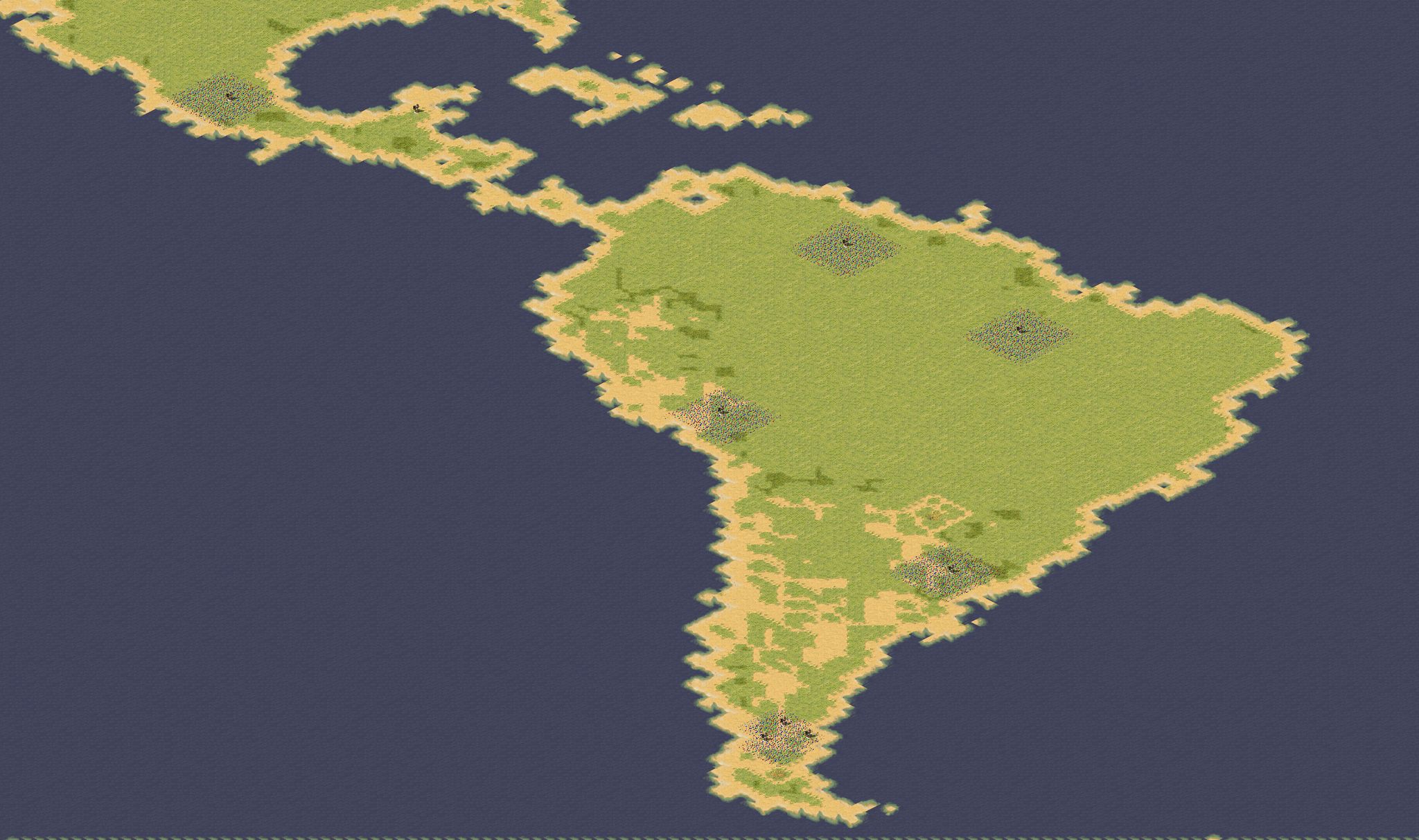 South America full-resolution render