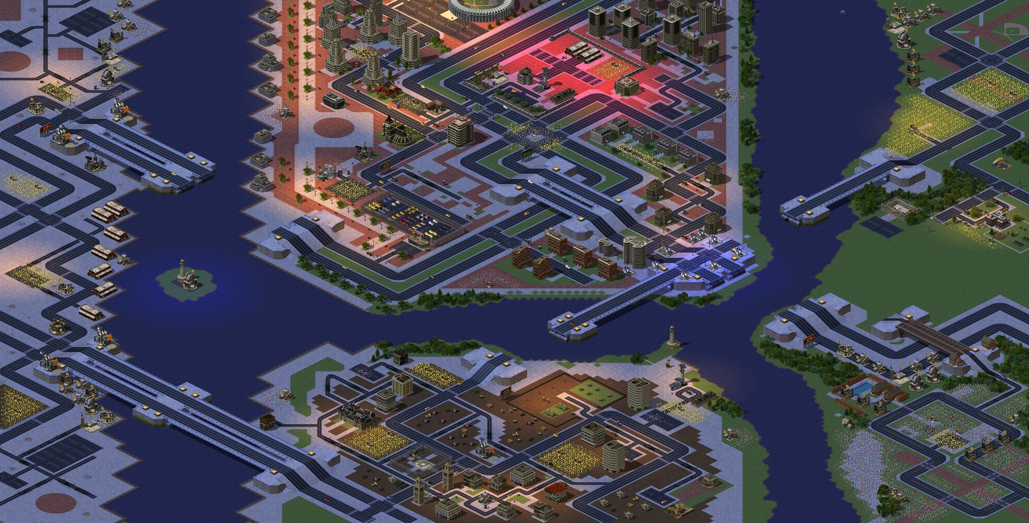 Pollution City Broken Bridges full-resolution render