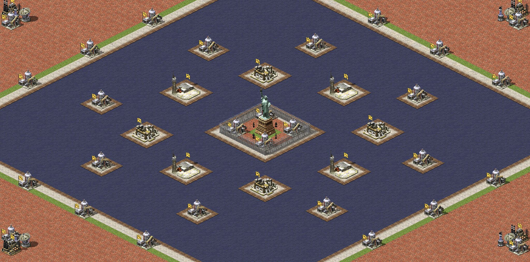 Kommando's Small Water Map V4.3 full-resolution render