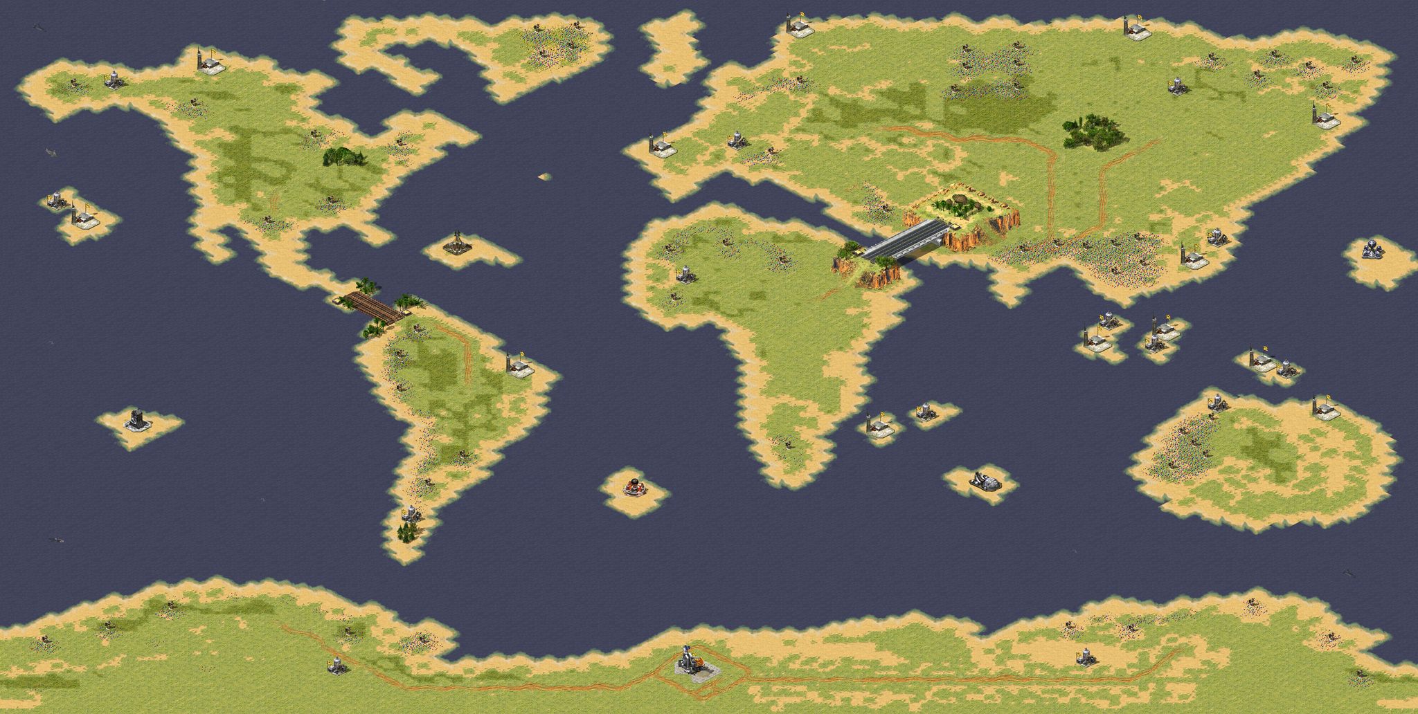 World Map full-resolution render