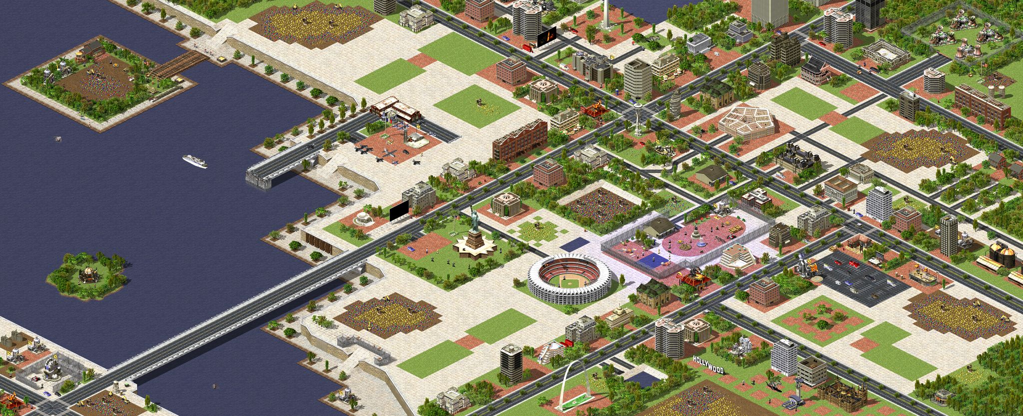 small city full-resolution render