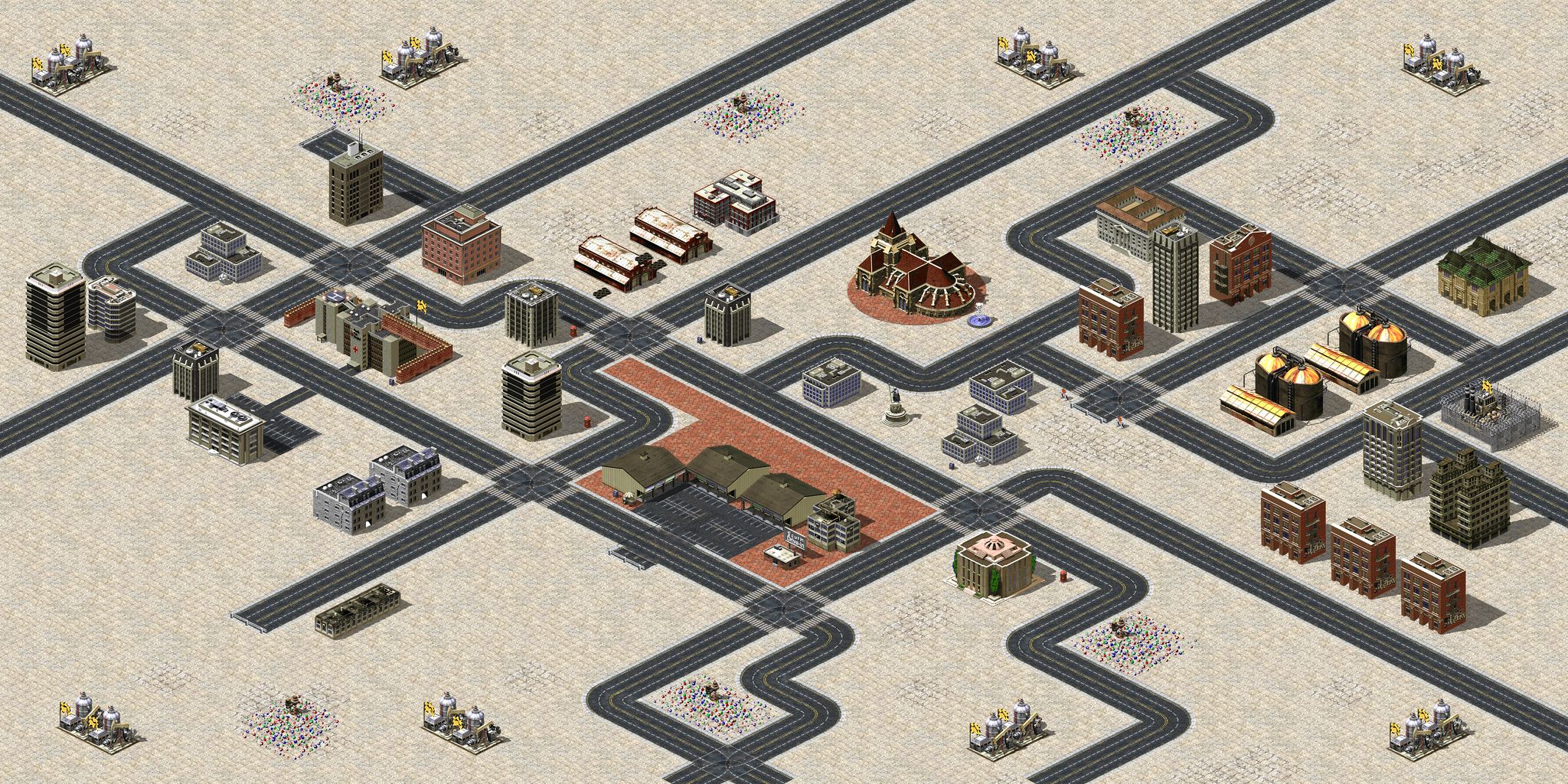 Small Town Skirmish full-resolution render