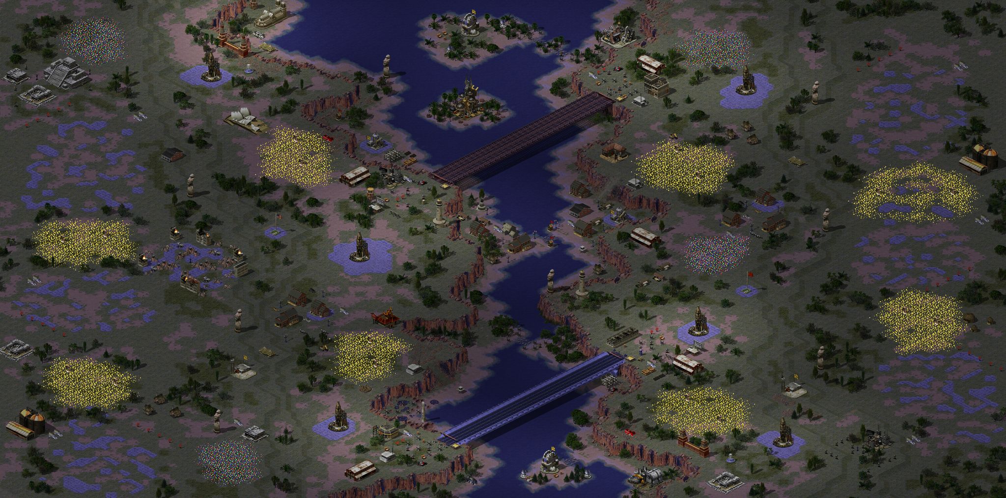 Two Bridges Too Far (Night) full-resolution render