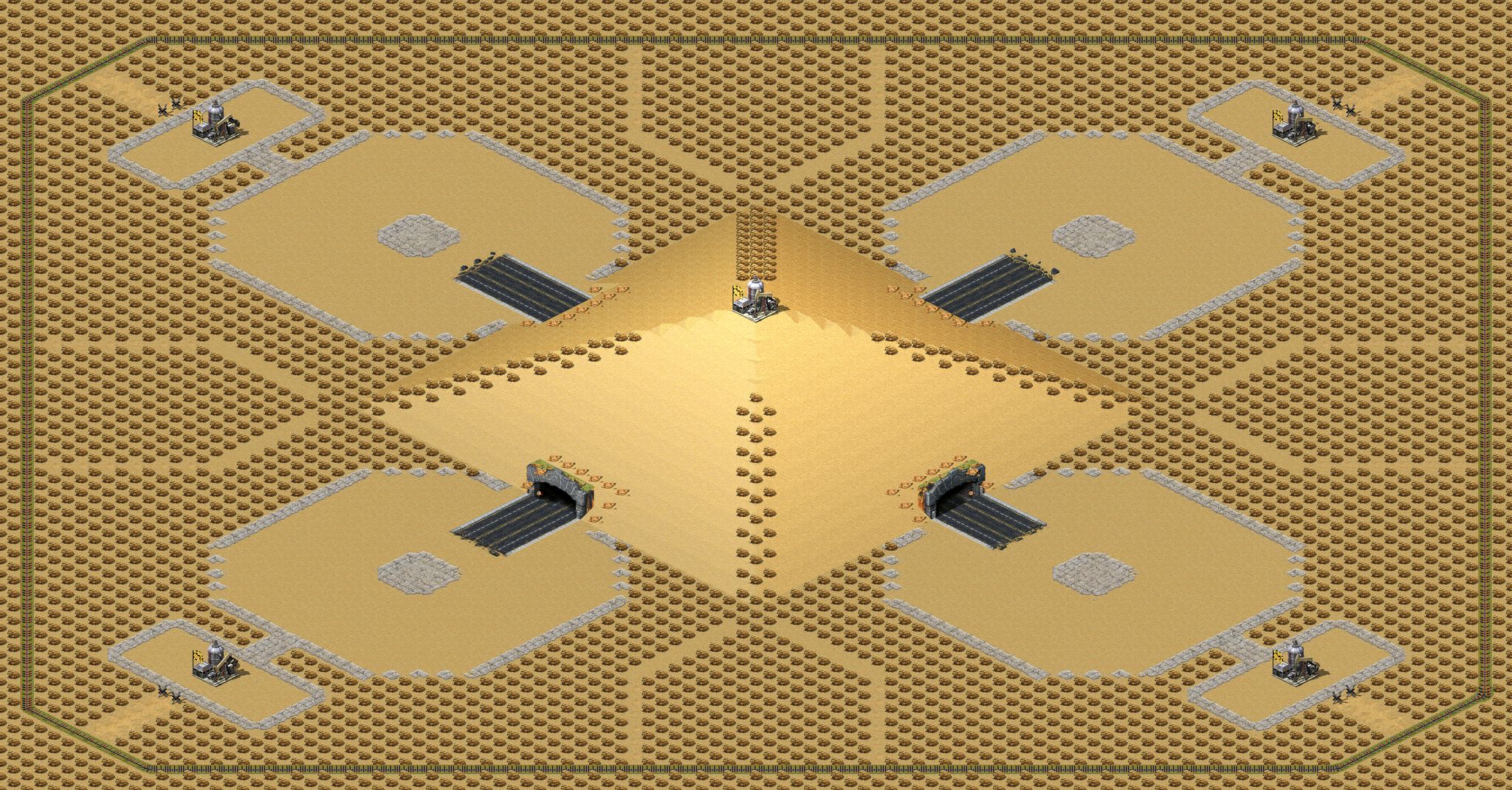 Oil in Corners & Center -- Remastered & Accelerated -- full-resolution render