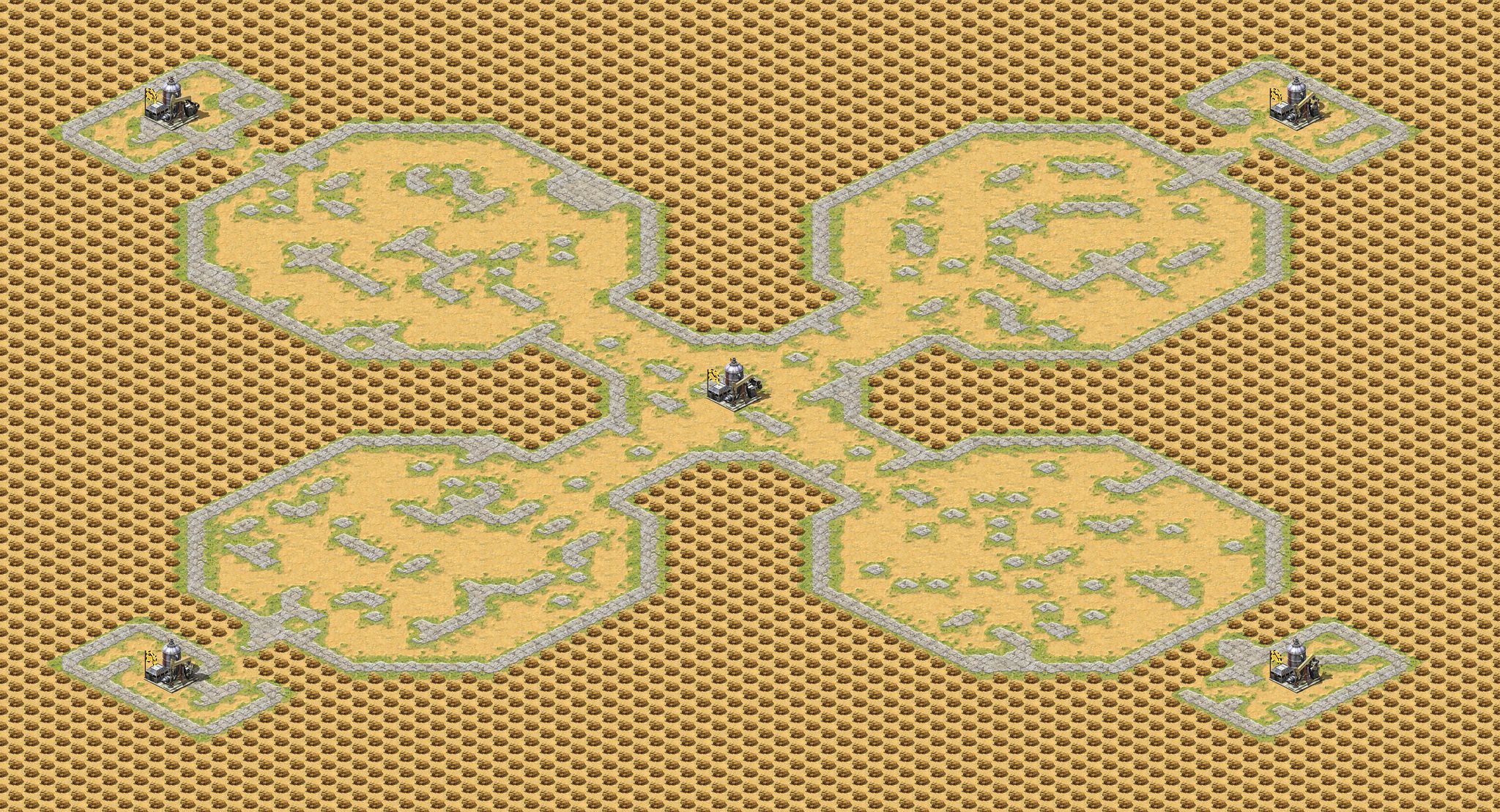 Oil in Corners and Center - nonName Maps full-resolution render