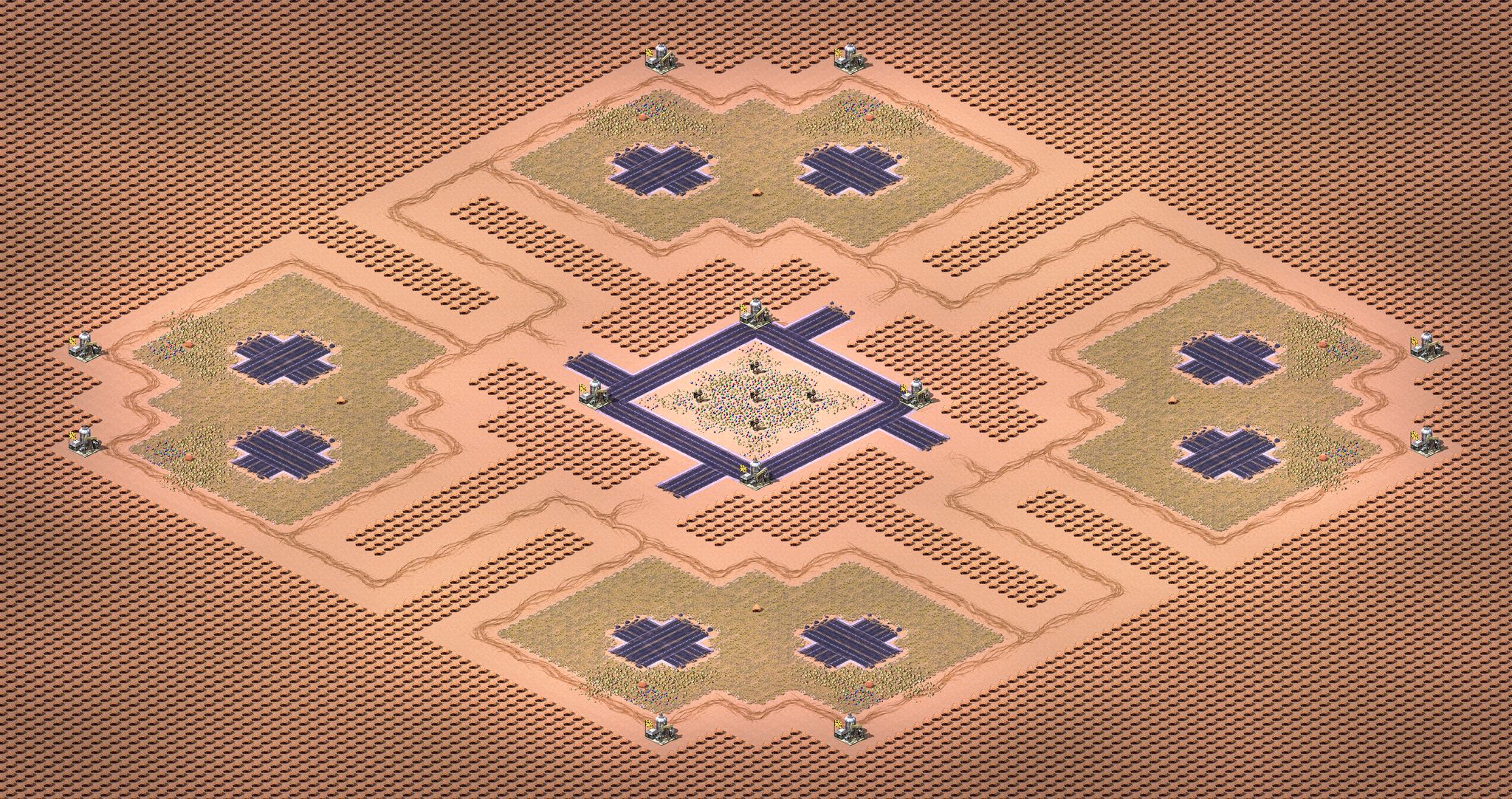 [8] 2v2v2v2 Rhombic Oil in Center full-resolution render