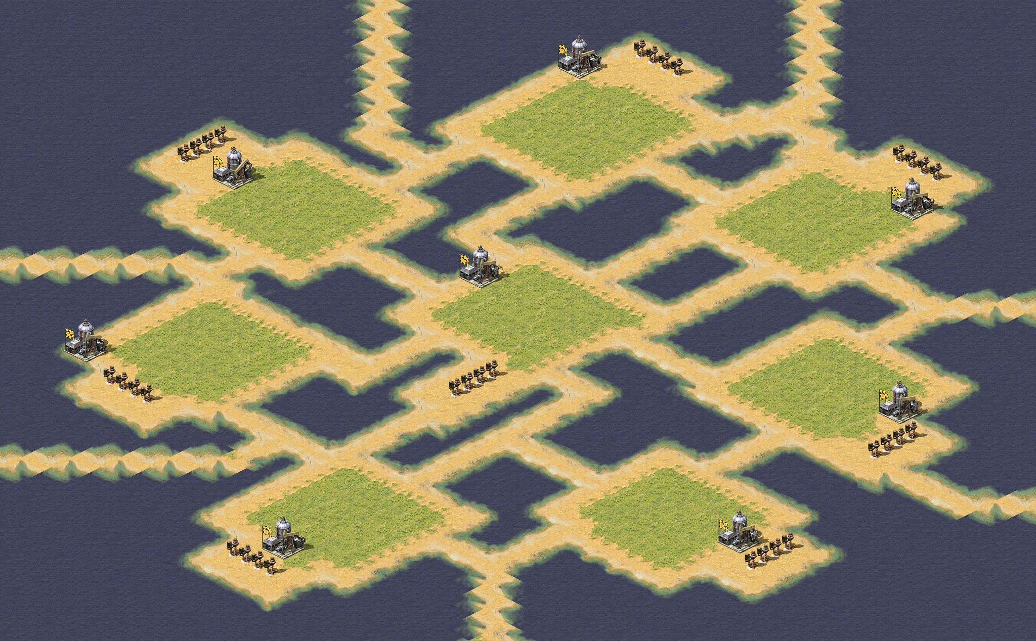 [8] Chinese Mini Oil Land with Ores full-resolution render