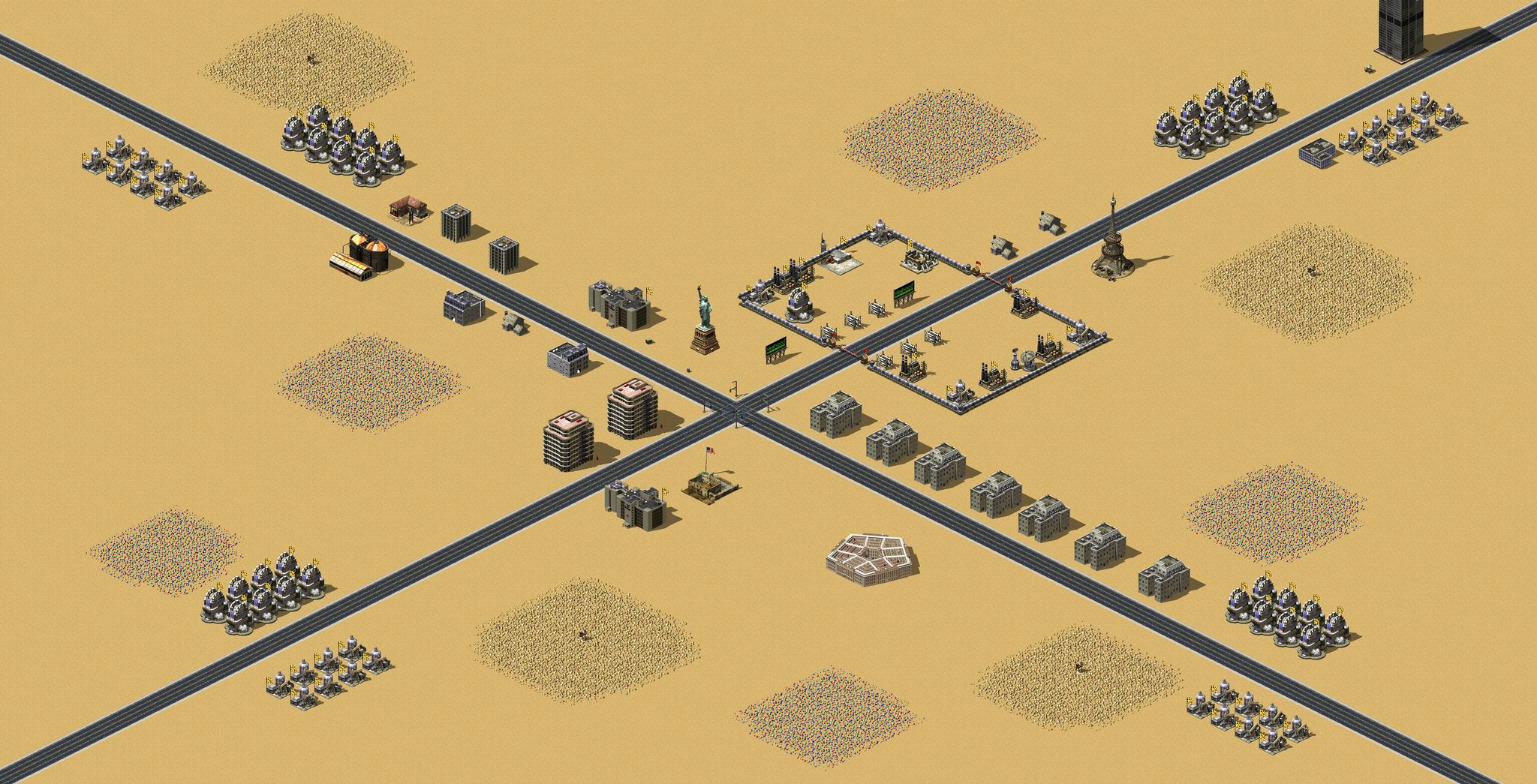 A Desert 4vs4 full-resolution render