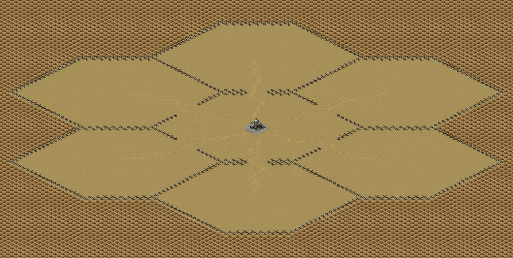 Yosef Anan - Oil Derrick in Center 6 players [Money from Outer Sources] full-resolution render