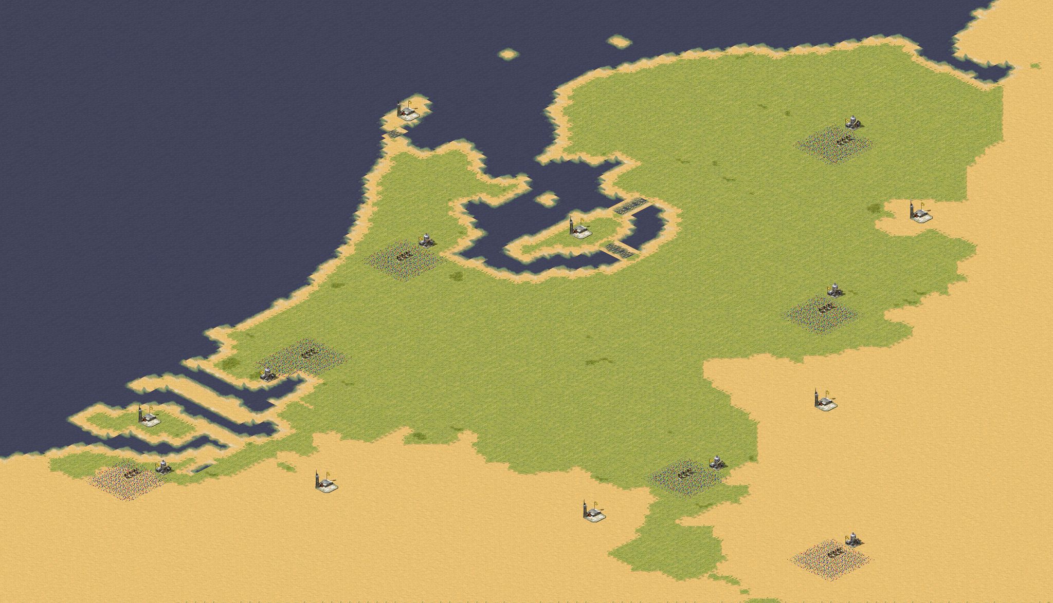 Netherlands full-resolution render