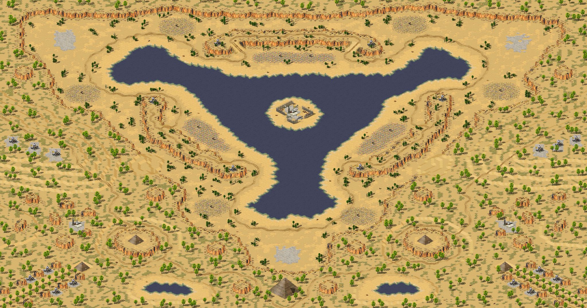 Cubed Combat Survival (4p) -- MISSING (randomized 2019-02-23 051932) full-resolution render