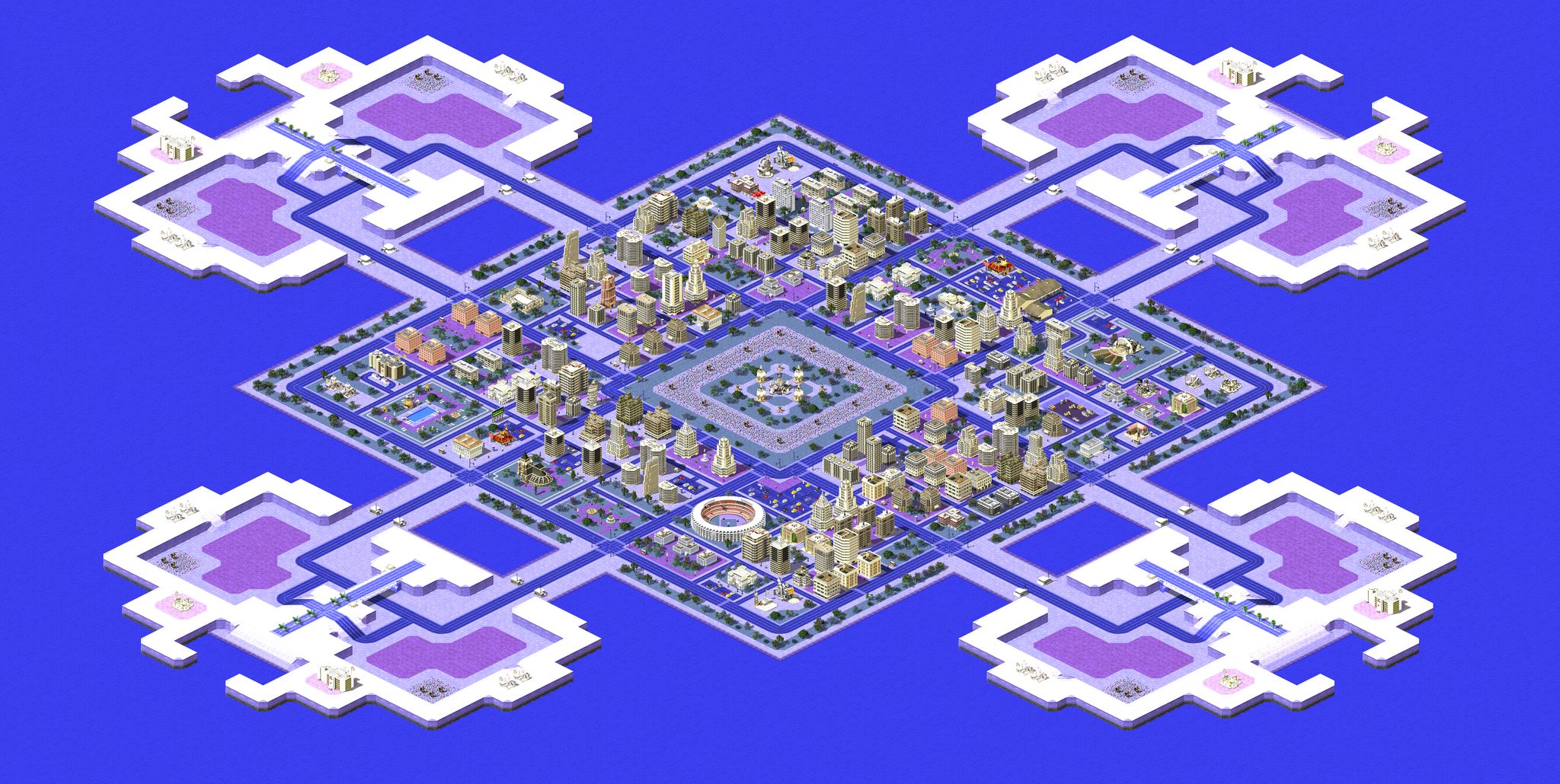 AAA FAST Four Forts Double (2-8) full-resolution render