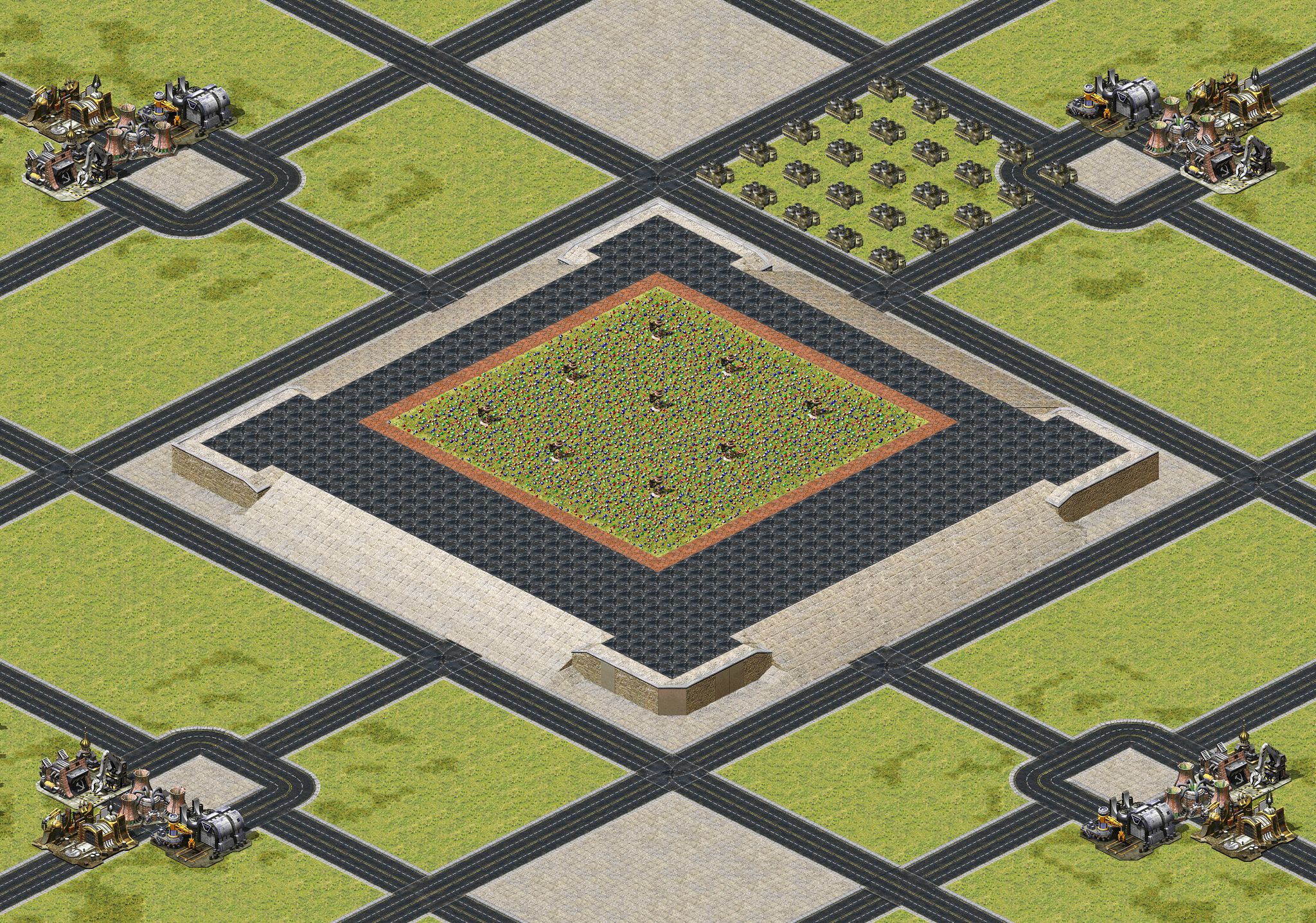 [4] 3 Faction RDF Test Map - RAZER v1 full-resolution render