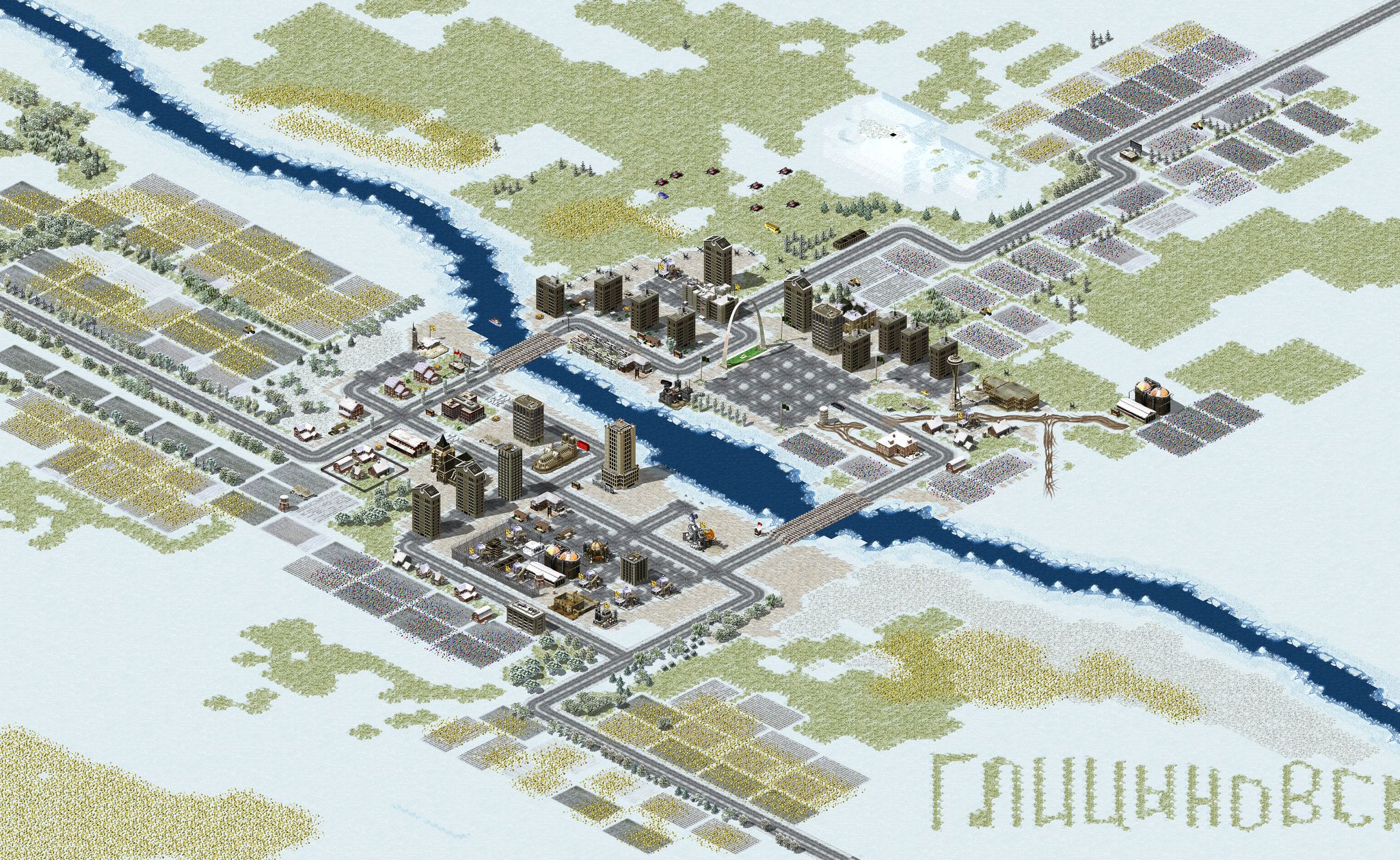 BATTLE FOR GLICINOVKA LAND full-resolution render