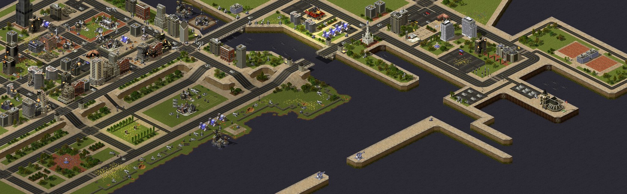 Co-op - Red Alert 2 - Allied Mission 4 - Last Chance (Brutal - Version 2) full-resolution render