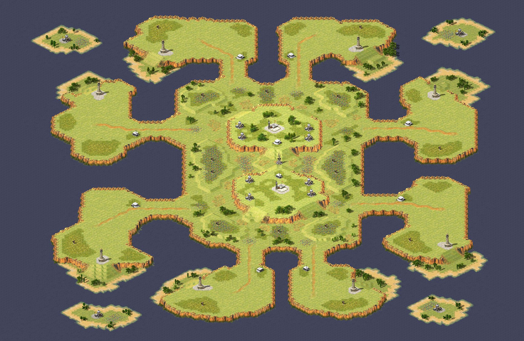 King Of The Hill - Pattern of island full-resolution render