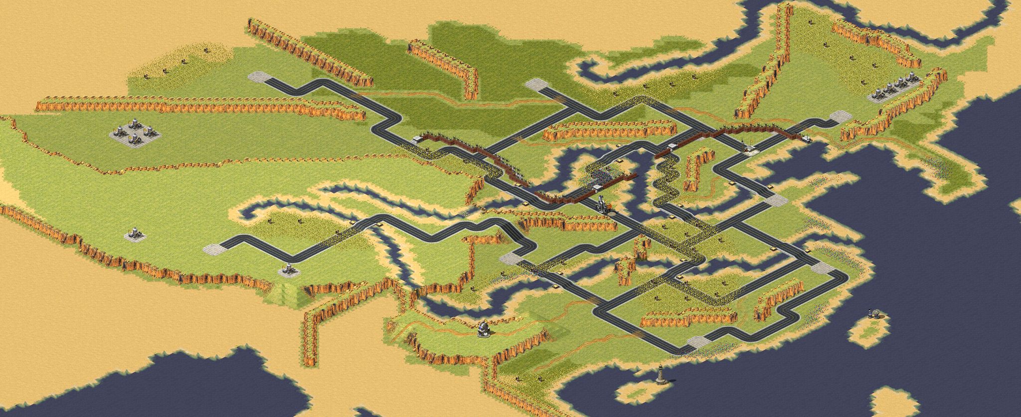 China Map (ocean and land) full-resolution render