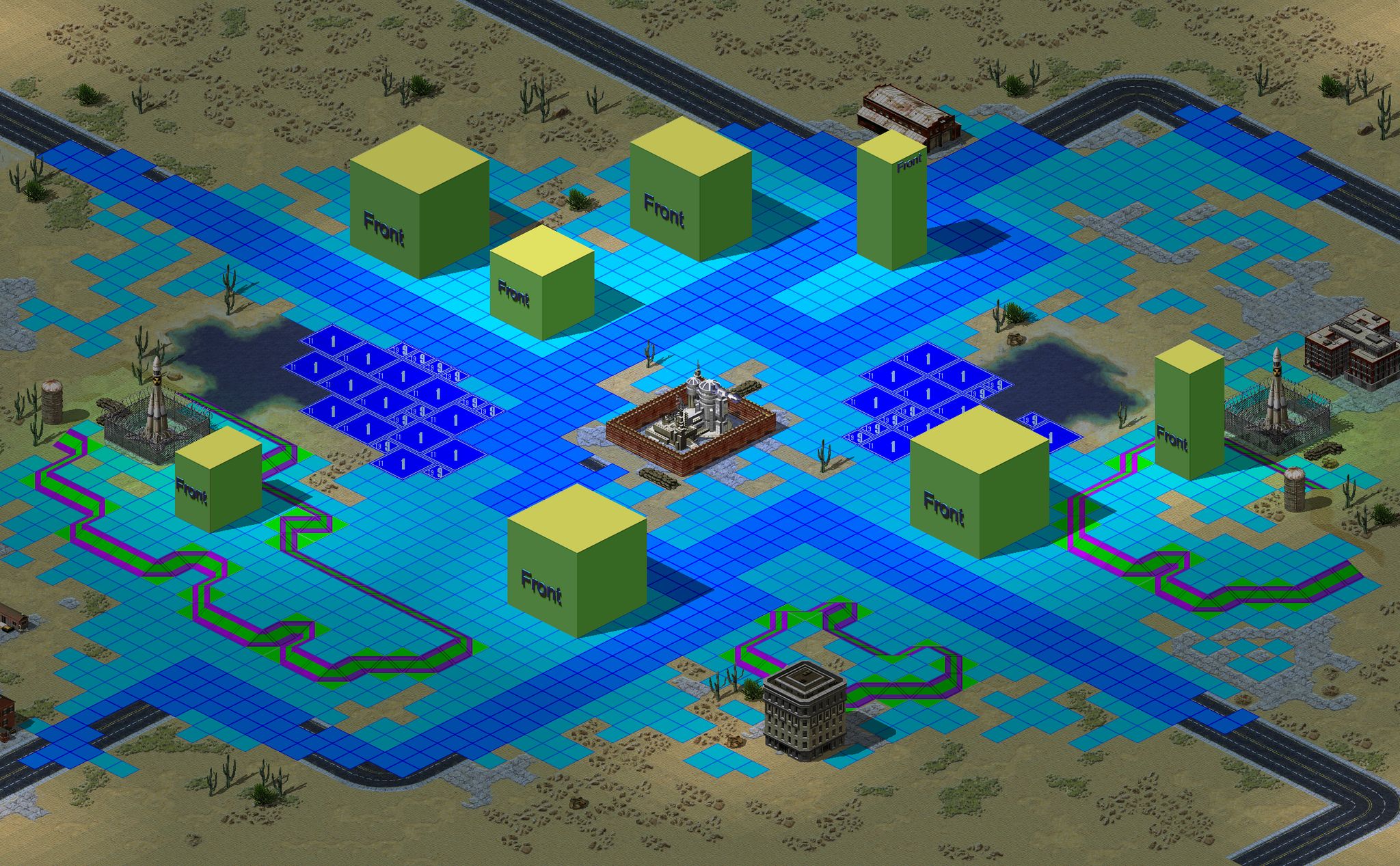 Sahara Gridlock full-resolution render