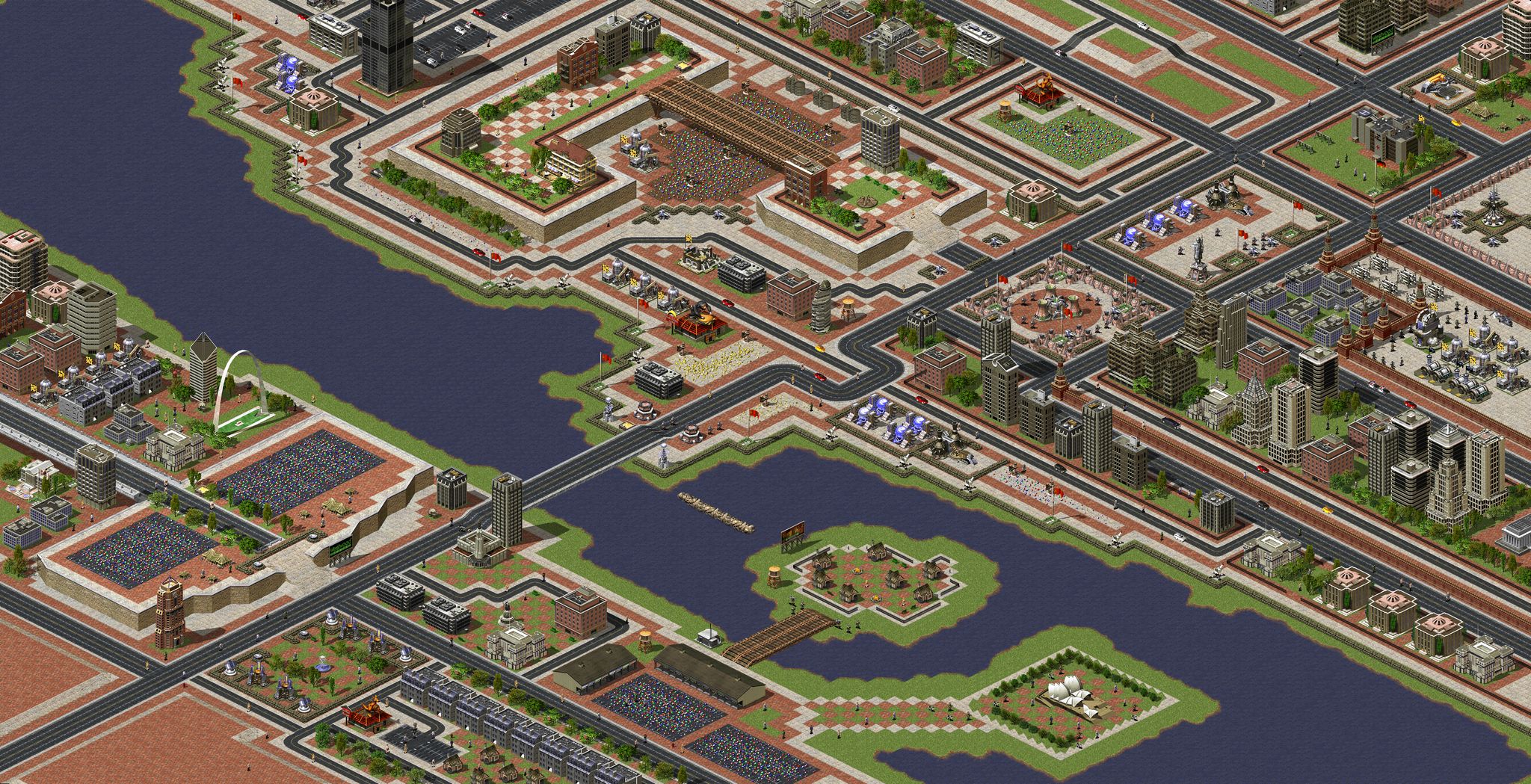 Battle of the twin cities full-resolution render