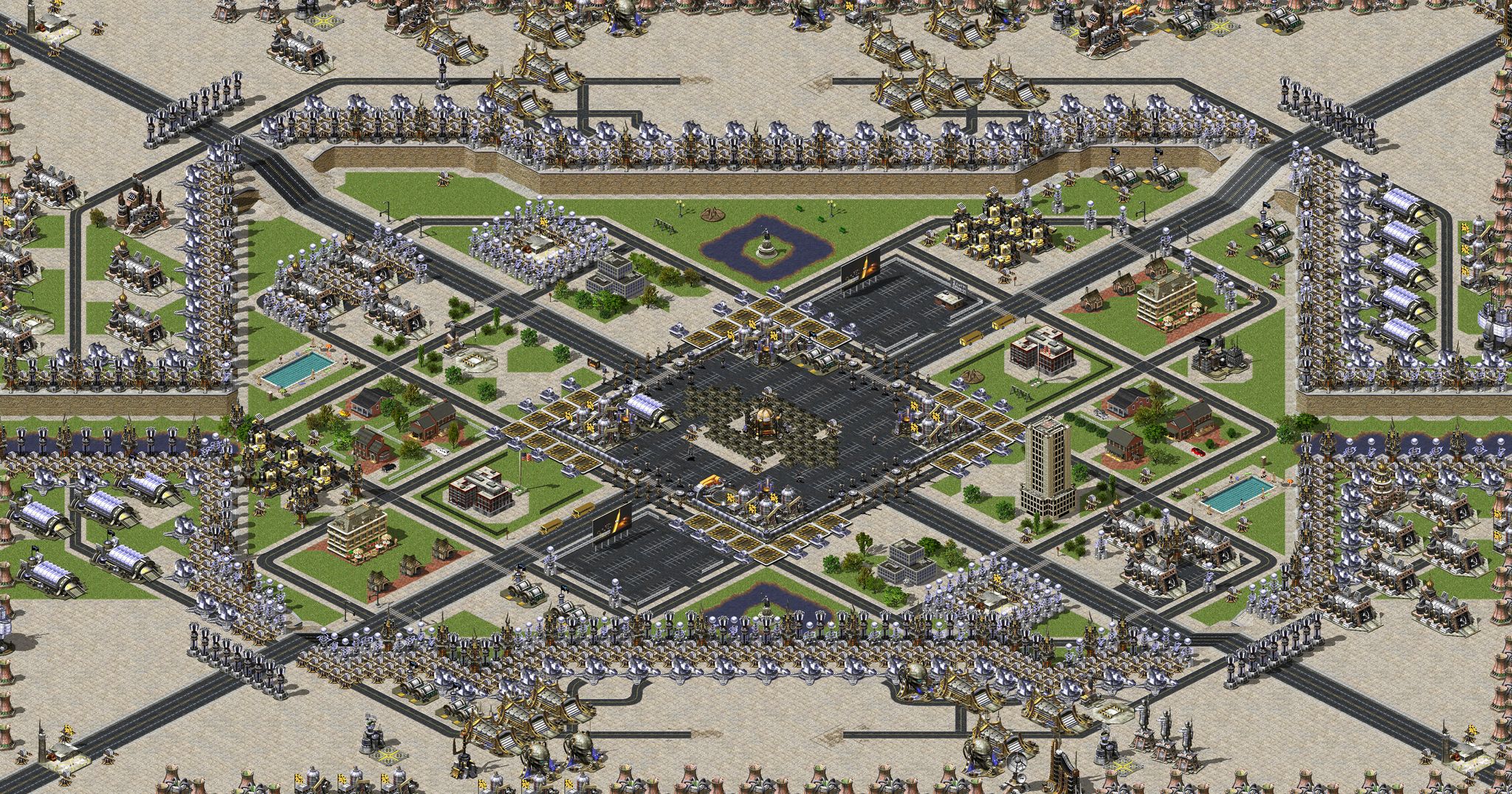 Allied Challenge Map 2: Center Stage full-resolution render