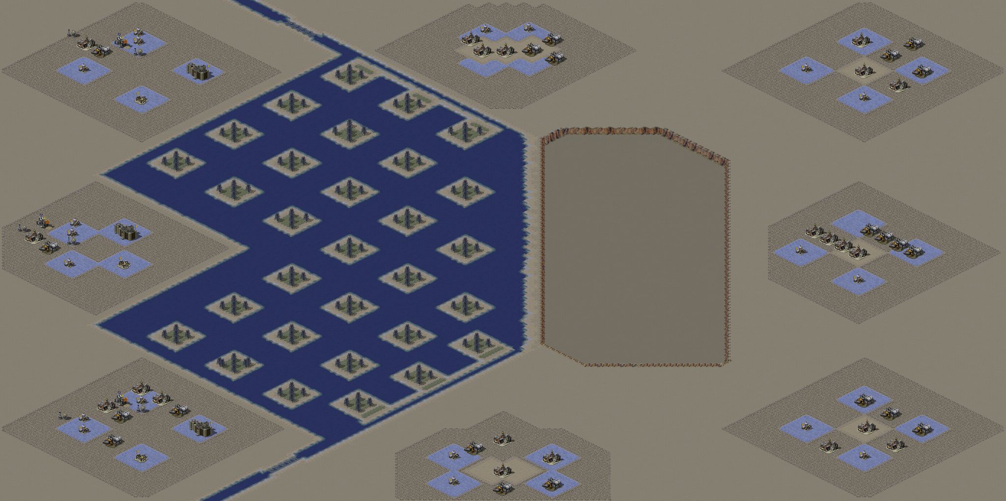 2 human vs 6 brutal ai ultra ++++Evening full-resolution render