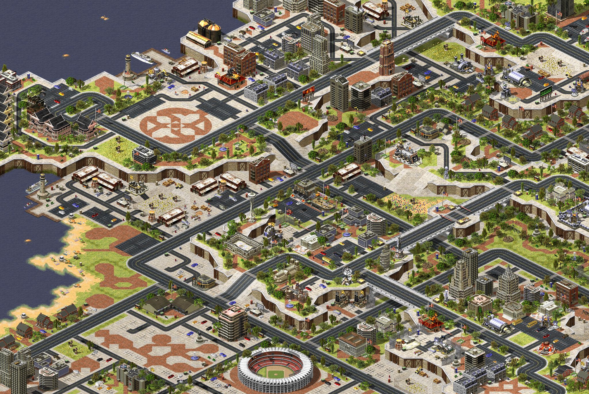 City under attack Co-Op full-resolution render