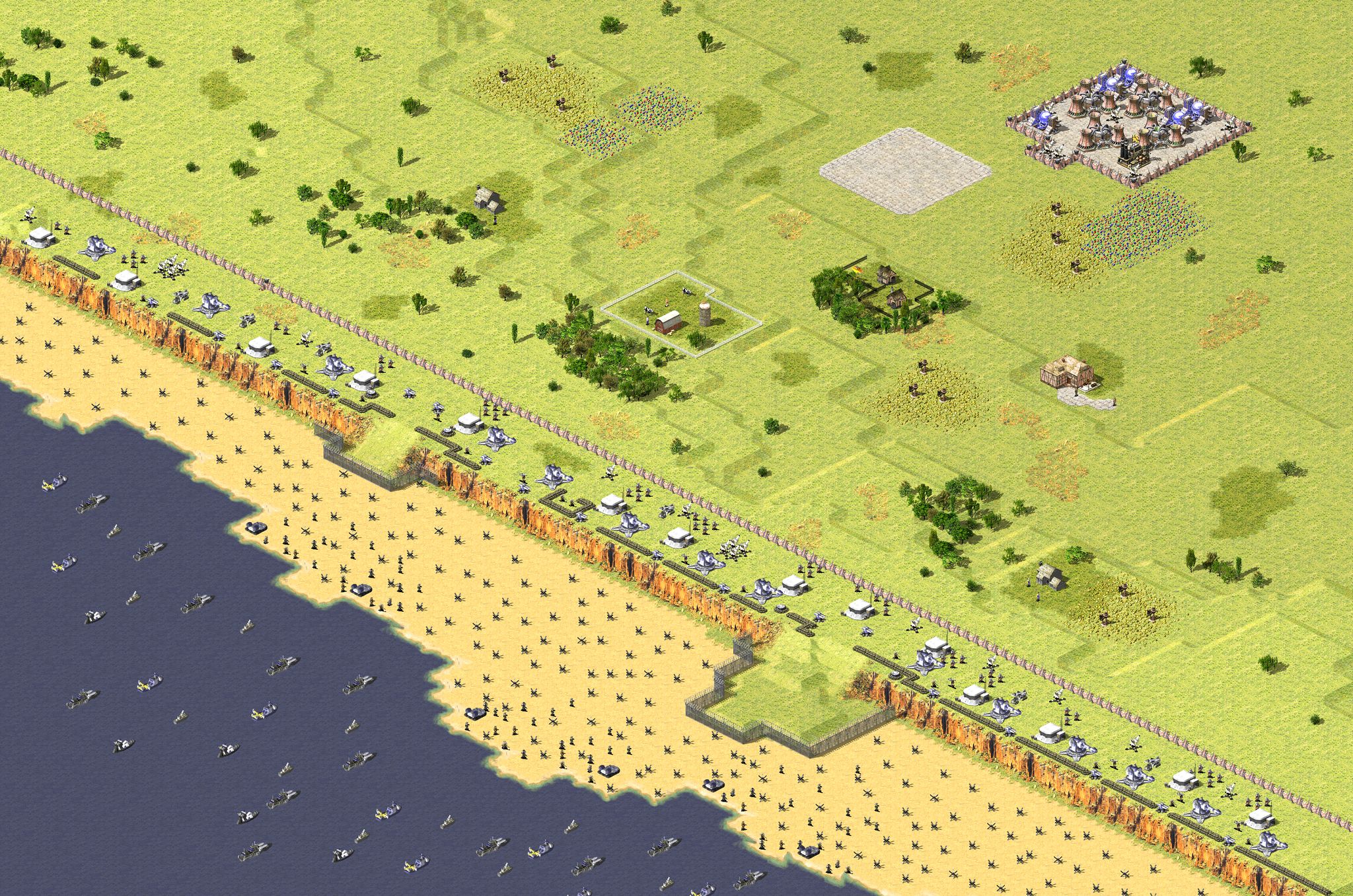 Beach invasion full-resolution render