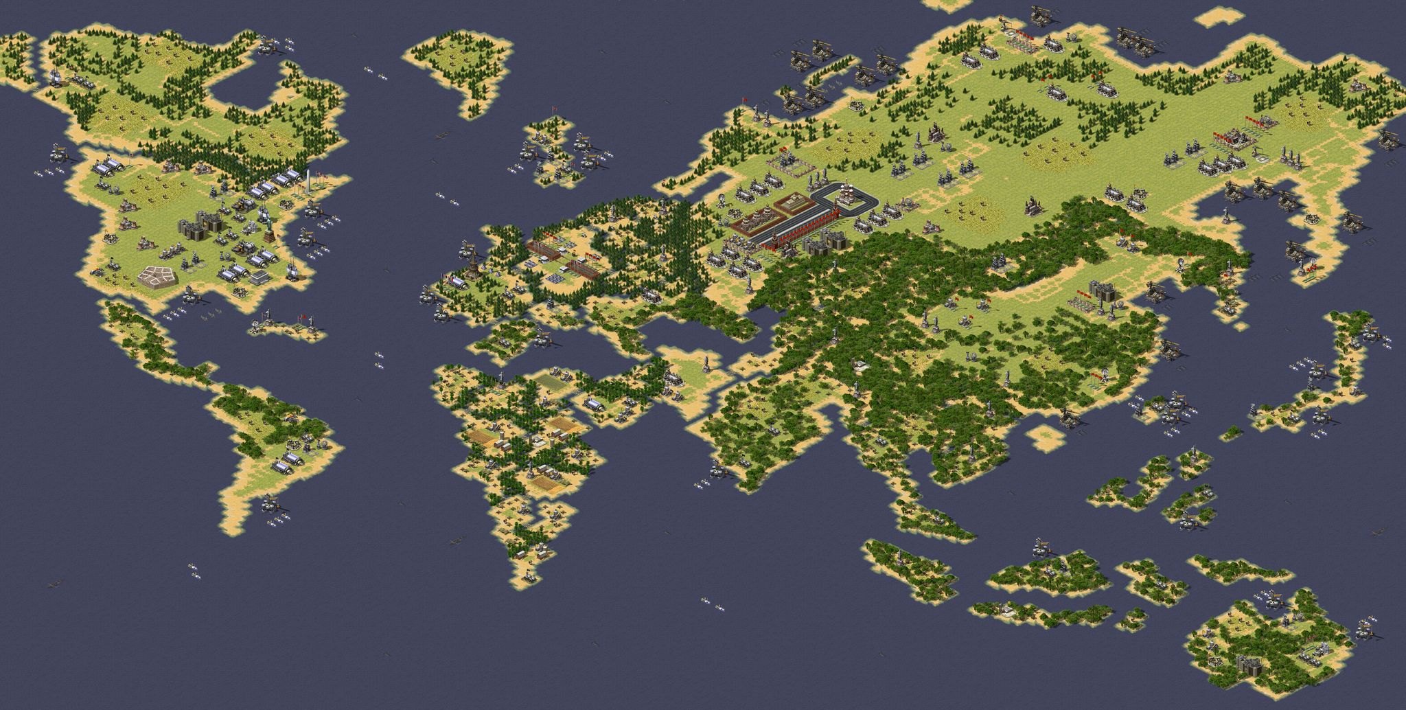 SOVIET vs U.S.A bigwar (4-4) new full-resolution render