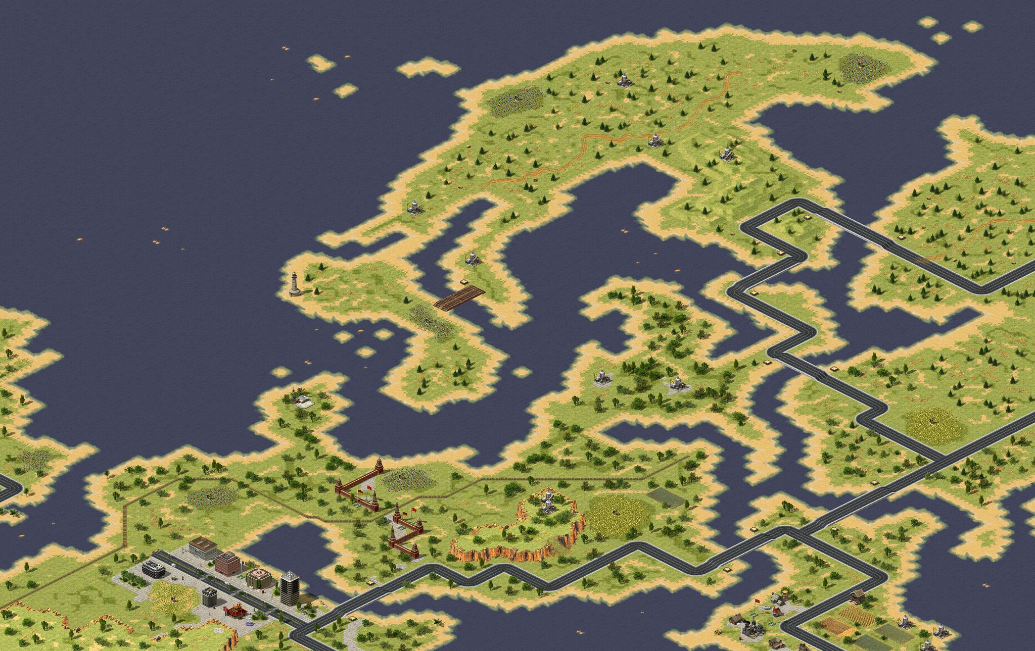 Europe full-resolution render