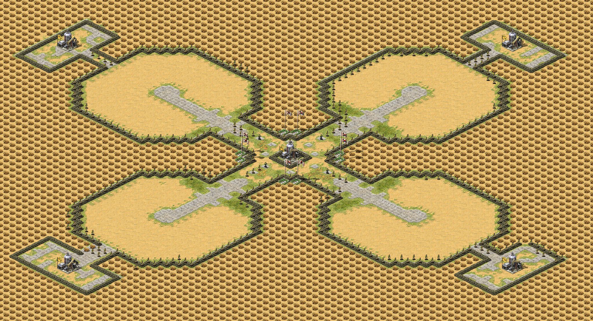 Oil in Corners & Center -- Remastered & Accelerated -- France No Cannon full-resolution render