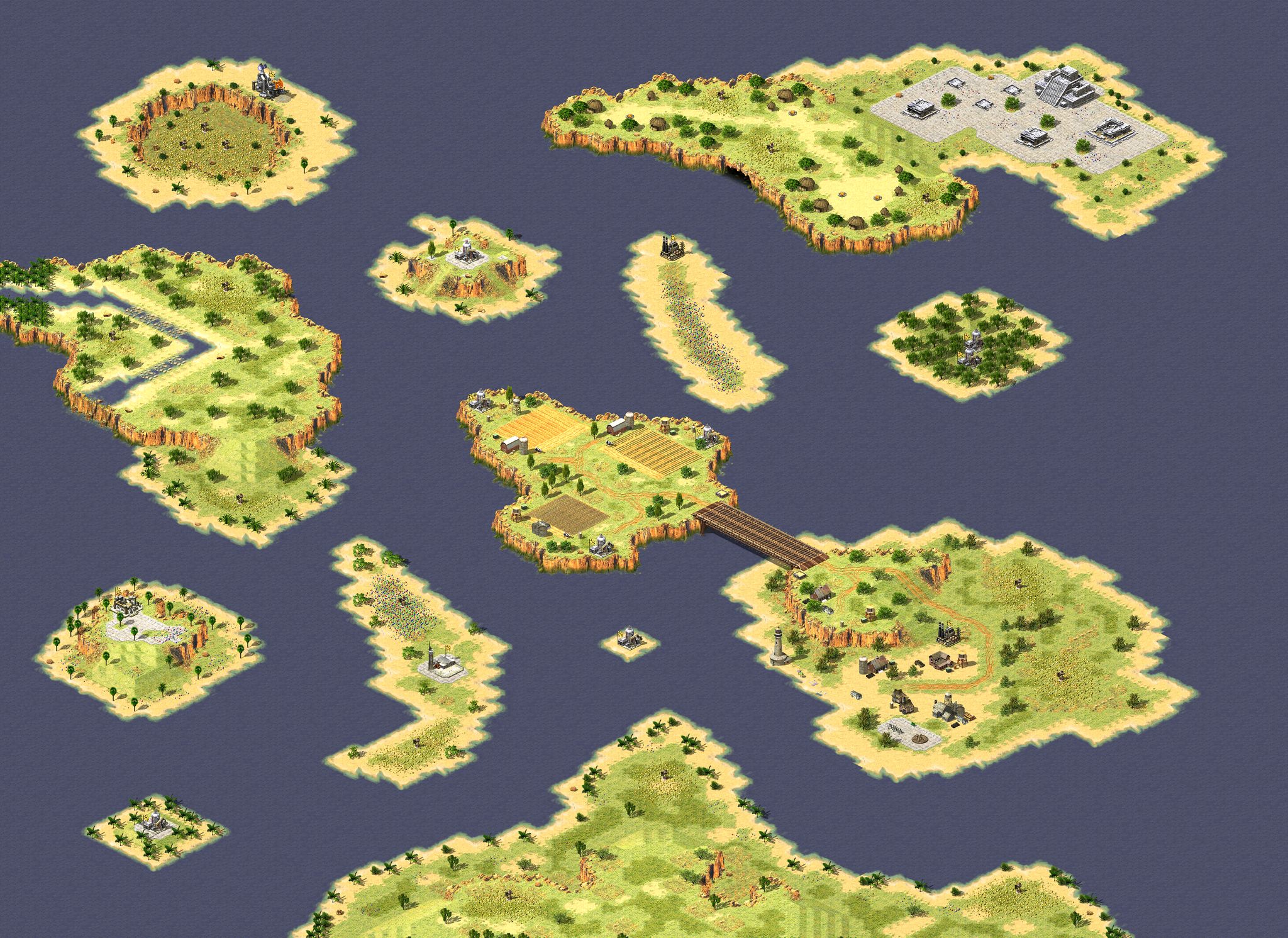 Temperate Gold Rush full-resolution render