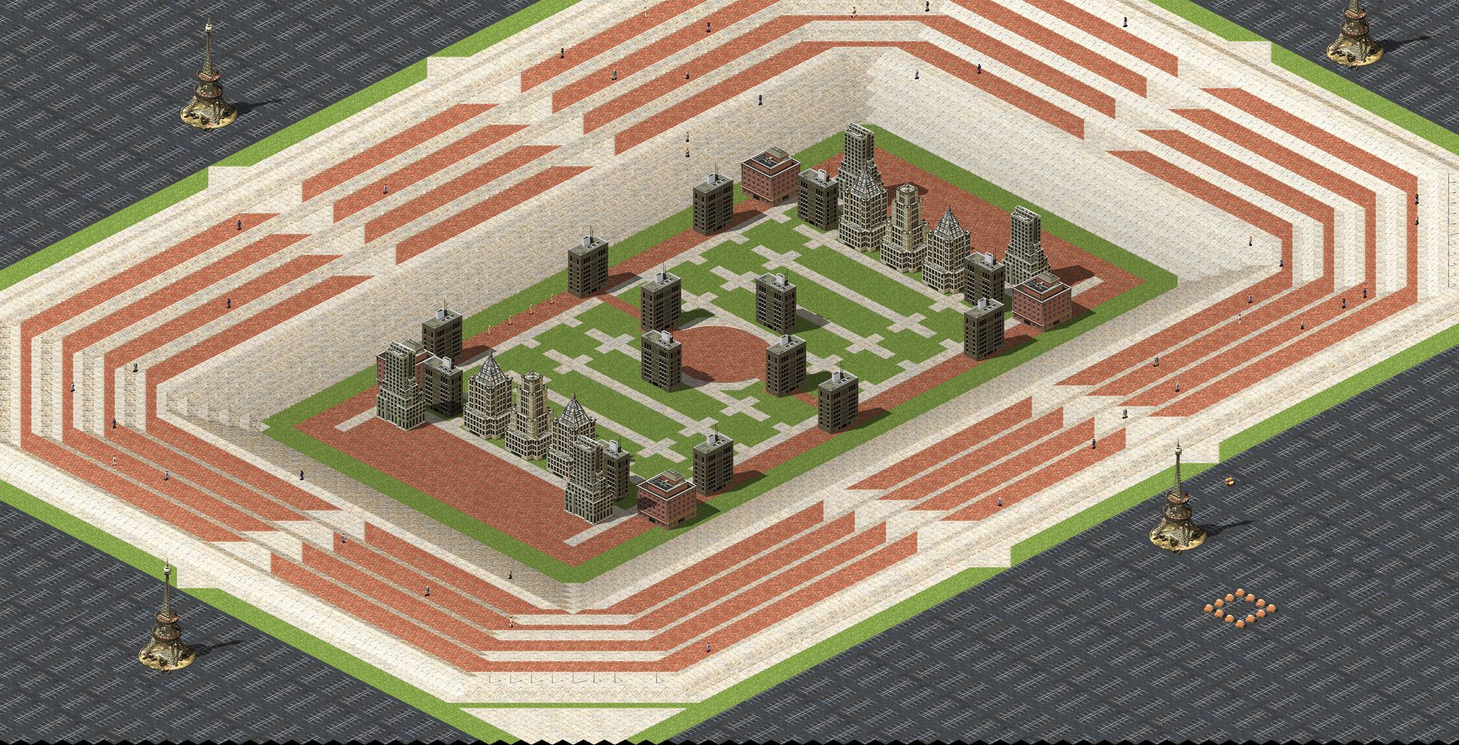 Stadium 2 Survival All Team A!! full-resolution render