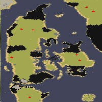 Danmark Map full-resolution render