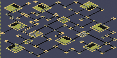 desert island with bridges for ra2 full-resolution render