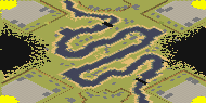 Five bends river full-resolution render