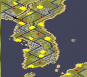Korean Peninsula full-resolution render