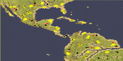 Central America Isthmus full-resolution render