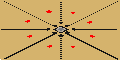 YA - Airport in center Map full-resolution render