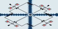 OIL DERRICK AT CENTER (SNOW VERSION) By full-resolution render