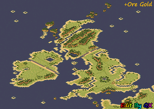 British Isles Gold QX full-resolution render