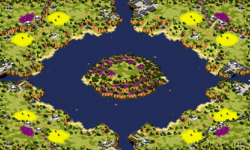 [8] Black Sea (Author's Mod) v6.1 ; Map created in 2020 with FinalAlert 2. Updated in 2025. Based on map "Diamond Quarry full-resolution render