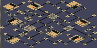 Desert Islands with bridges by AP full-resolution render
