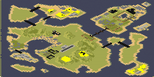 Golden islands full-resolution render